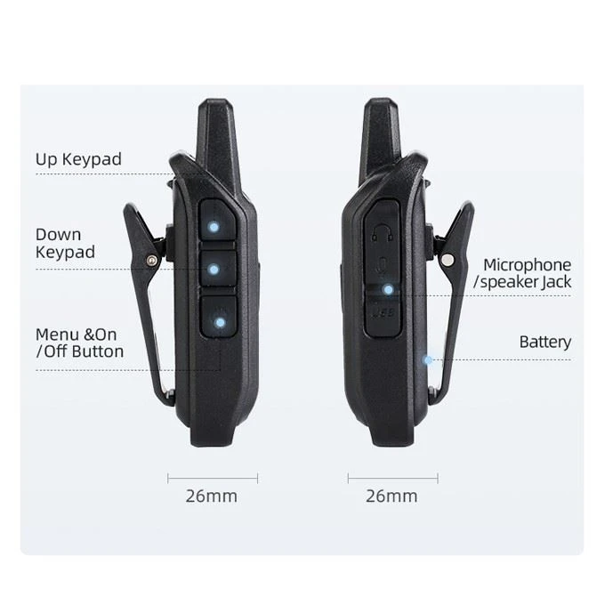 Mini Walkie Talkie Set